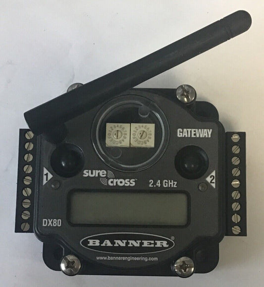 BANNER DX80G2M6-QC GATEWAY SURE CROSS SENSOR  24.GHZ 10-30VDC  CLASS20