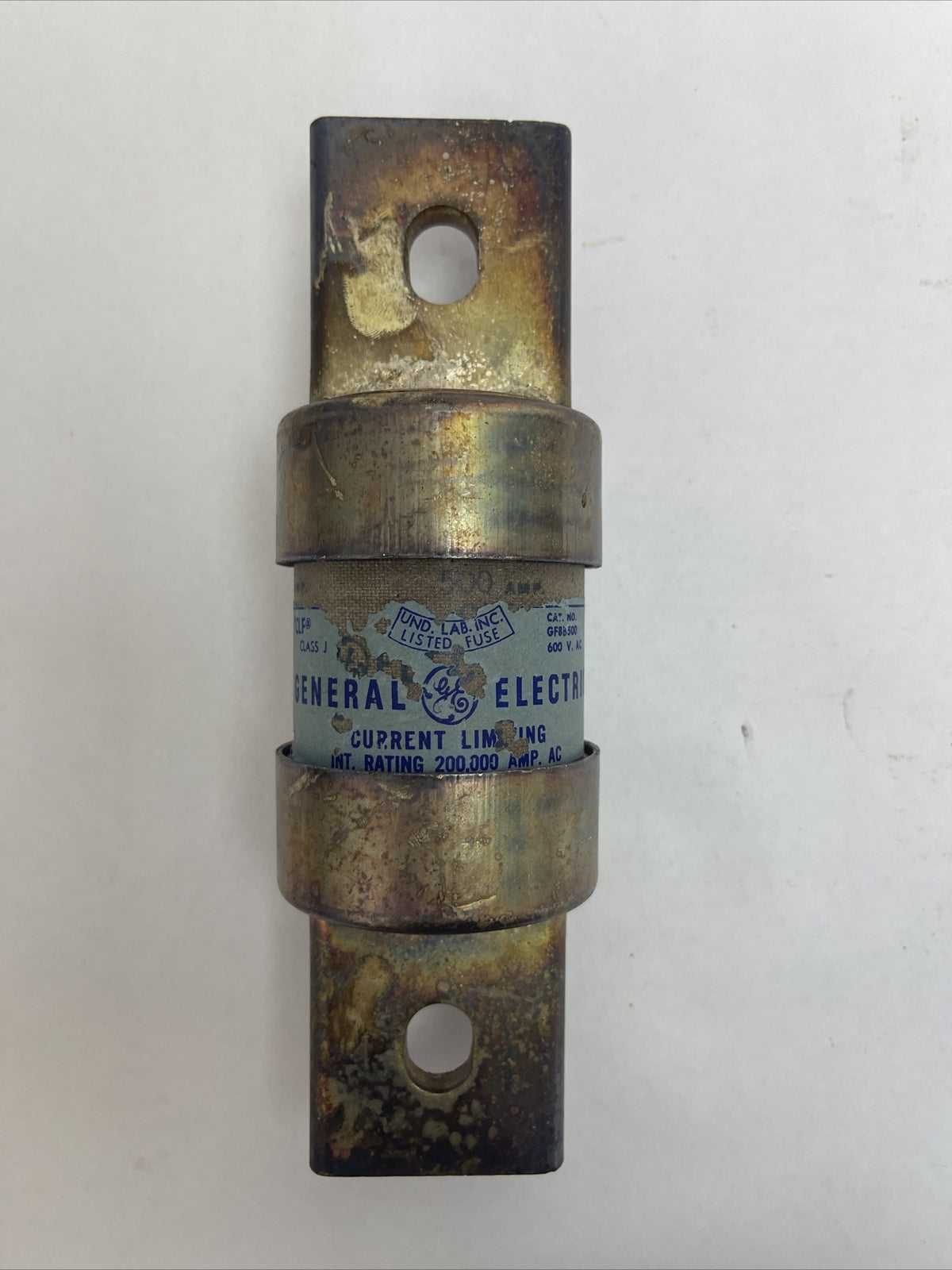 GE GF8B500 CURRENT LIMITING FUSE 500AMP 600VAC CLASS J1