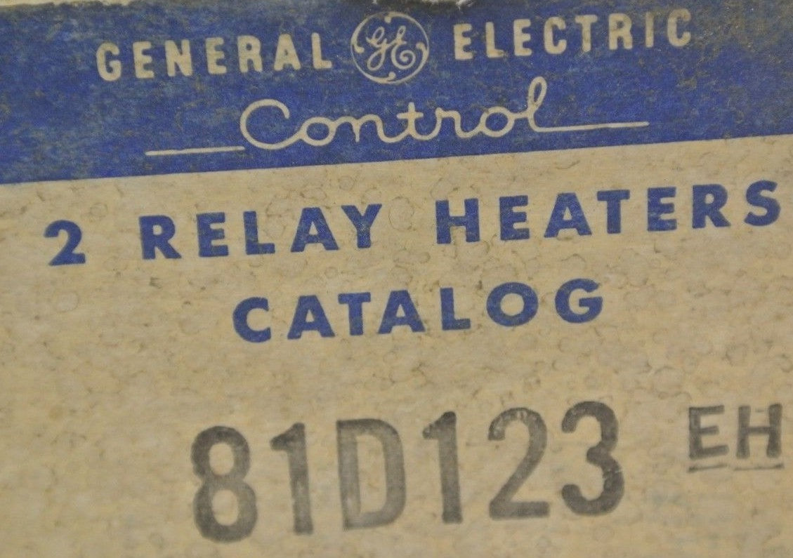 BOX of 2 / GENERAL ELECTRIC 81D123 EH RELAY HEATERS / NEW SURPLUS1