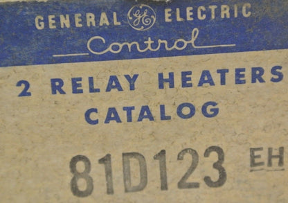 BOX of 2 / GENERAL ELECTRIC 81D123 EH RELAY HEATERS / NEW SURPLUS1
