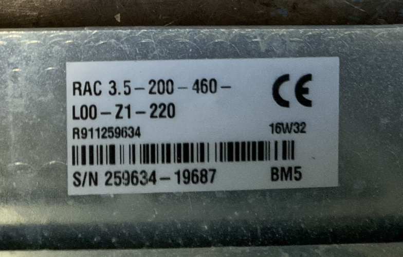 INDRAMAT RAC3.5-200-460-L00-Z1-220 AC MAIN SPINDLE DRIVE CONTROLLER 200A 460VAC1