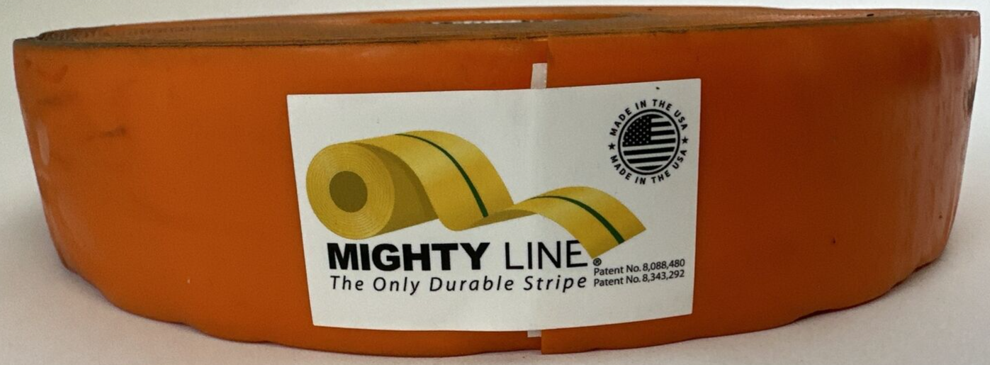 MIGHTY LINE ORANGE FLOOR MARKING TAPE 100FT X 2IN0