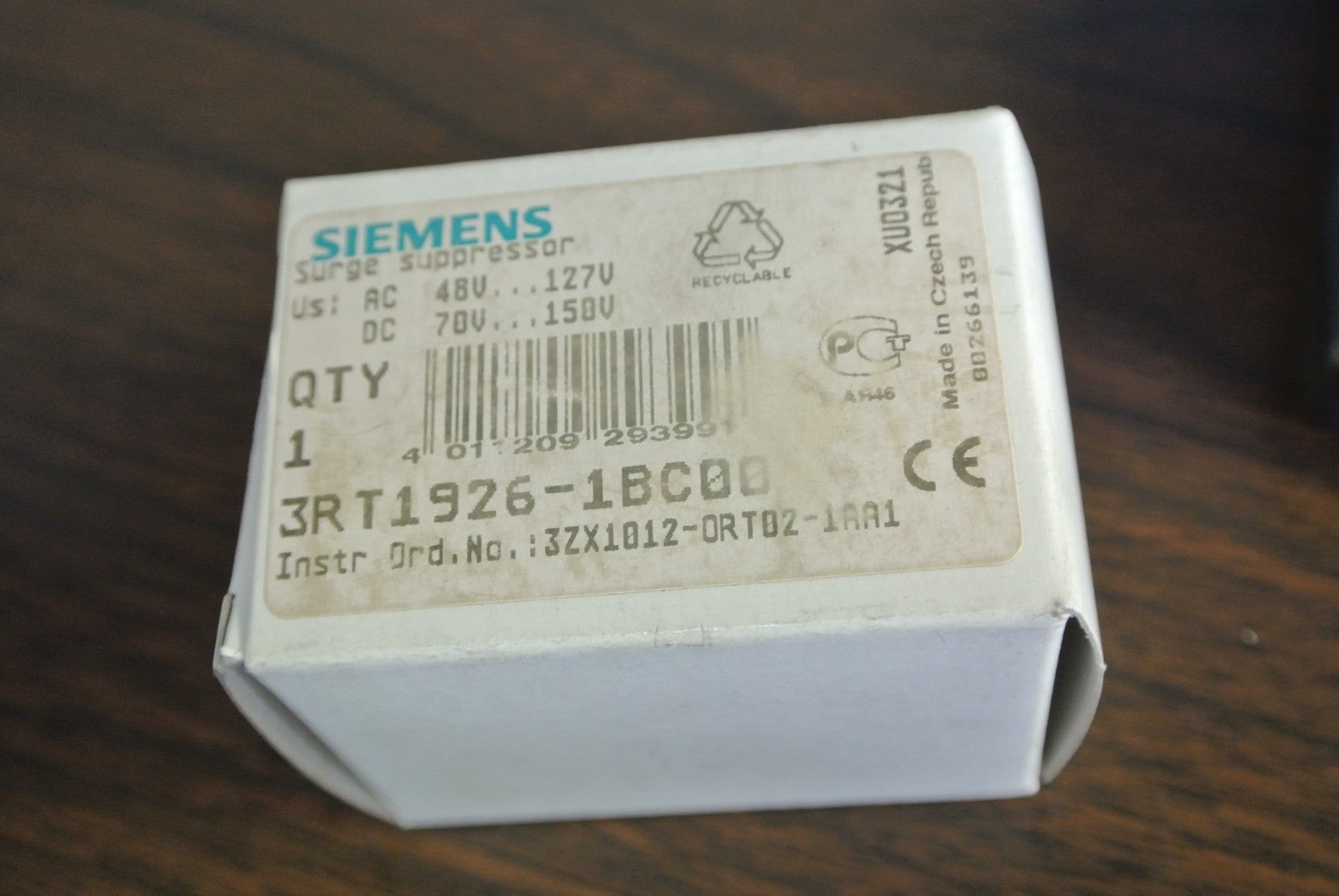 SIEMENS 3RT1926-1BC00 SURGE SUPPRESSOR 48-127VAC, 70-150VDC NEW SURPLUS LOT / 131