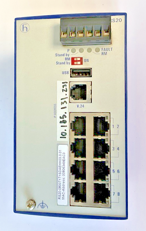 HIRSCHMANN RS20-0800T1T1SDAEHH03.0.01 RAIL SWITCH 60VDC 30VAC0