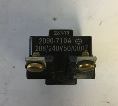 GOULD 2090-71DA OPERATION COIL 208/240V 50/60HZ 0