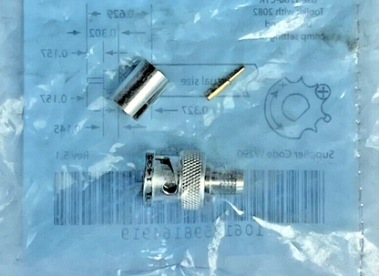 LOT OF 4 - ALLEN BRADLEY - 1786-BNC B - CONTROLNET BNC PLUG RG-6QS1