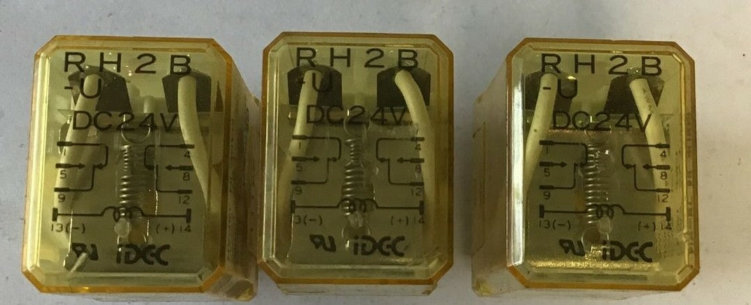 IDEC RH2B-U RELAY DC24V 10A 30VDC 240VAC***LOTOF3***0