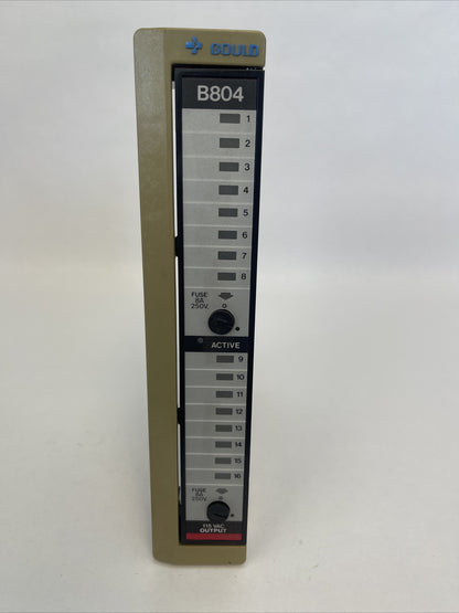 GOULD AS-B804-016 OUTPUT MODULE REV M 115VAC 16PT0