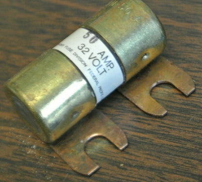 ECONOMY / FPE OBH-50 BOLT-ON FUSE / 50A / 32VDC / NEW SURPLUS0