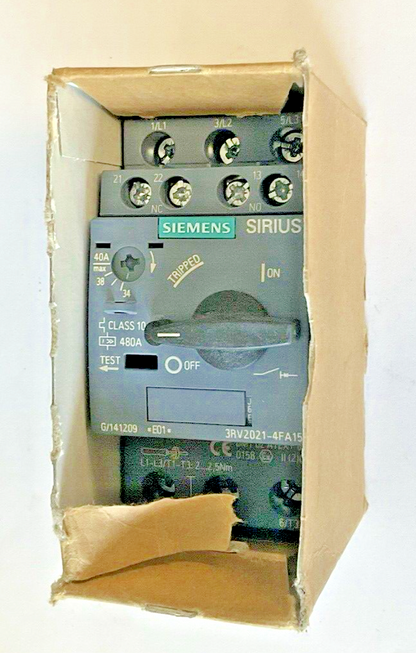 SIEMENS 3RV2021-4FA15 MOTOR CONTROL 24-40A7