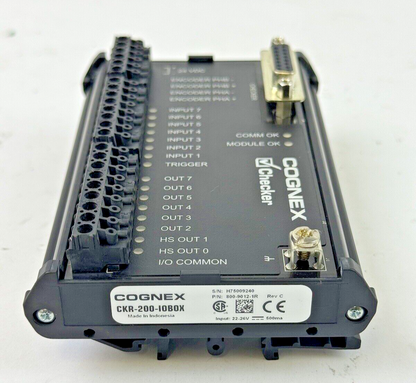 COGNEX - CKR-200-10B0X REV. C - CHECKER MODULE - 900-9012-1R - INPUT 22-26 V2