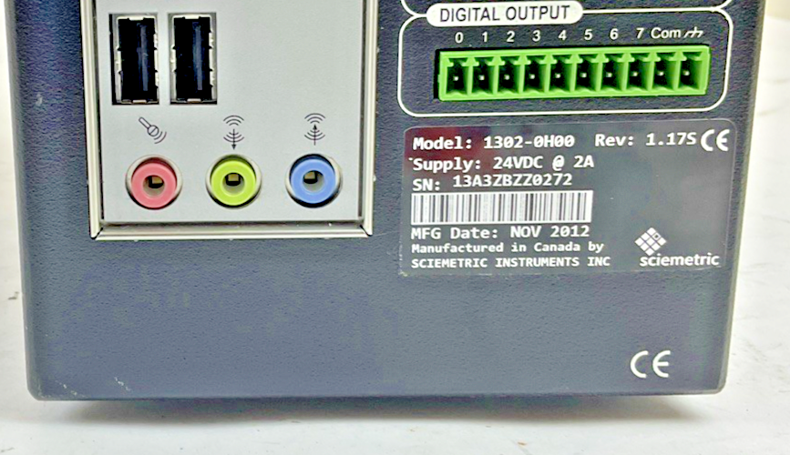 SCIEMETRIC 1302-0H00 SIGPOD CONTROL MODULE REV. 1.175 24VDC 2A1