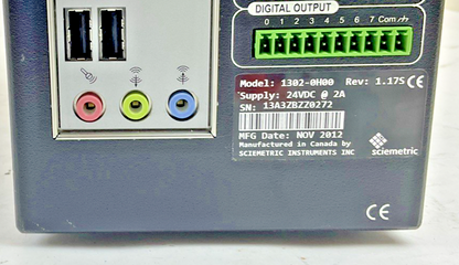 SCIEMETRIC 1302-0H00 SIGPOD CONTROL MODULE REV. 1.175 24VDC 2A1