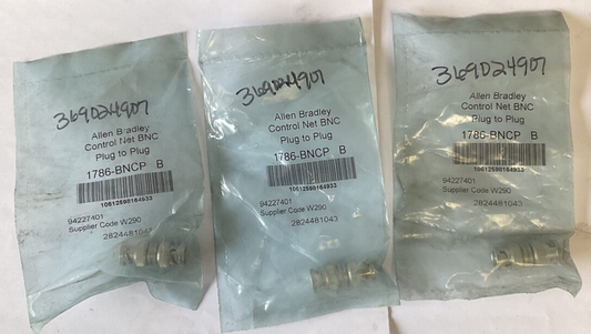 1786-BNCP COAXIL CONNECTOR PLUG TO PLUG CONTROL NET BNC ****LOTOF3****0