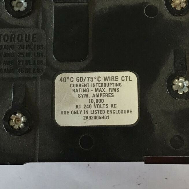 CHALLENGER C320 CIRCUIT BREAKER 20AMP 240VAC 3POLE 7