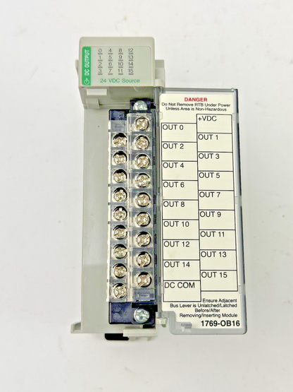 ALLEN-BRADLEY - 1769-OB16 SER. B, F/W REV 3.1, DIR/VER 10000550528/03 - 16 PT.6