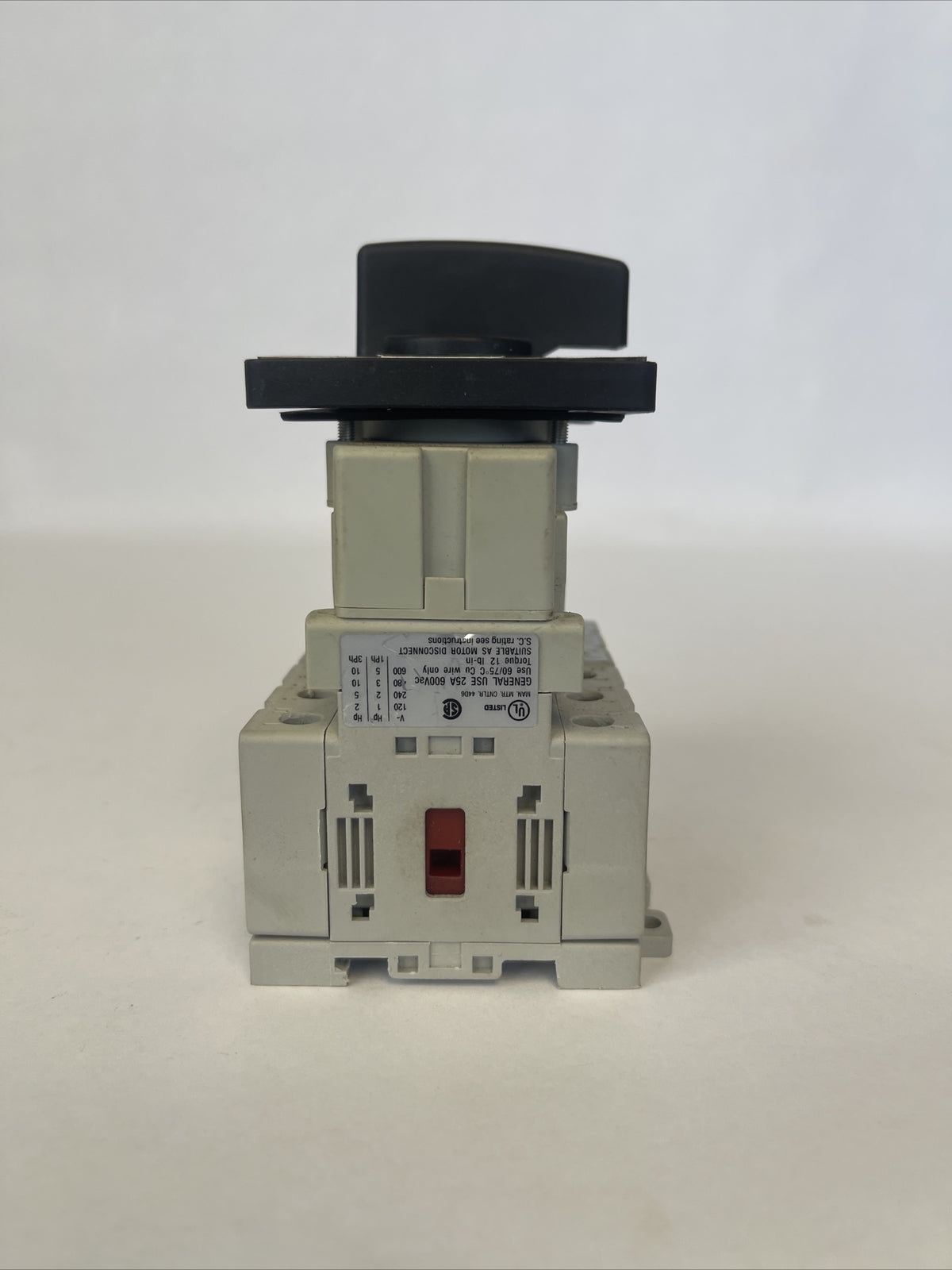 ALLEN BRADLEY 194-A25-3753 DISCONNECT SWITCH 25A 600VAC SER B 10HP5