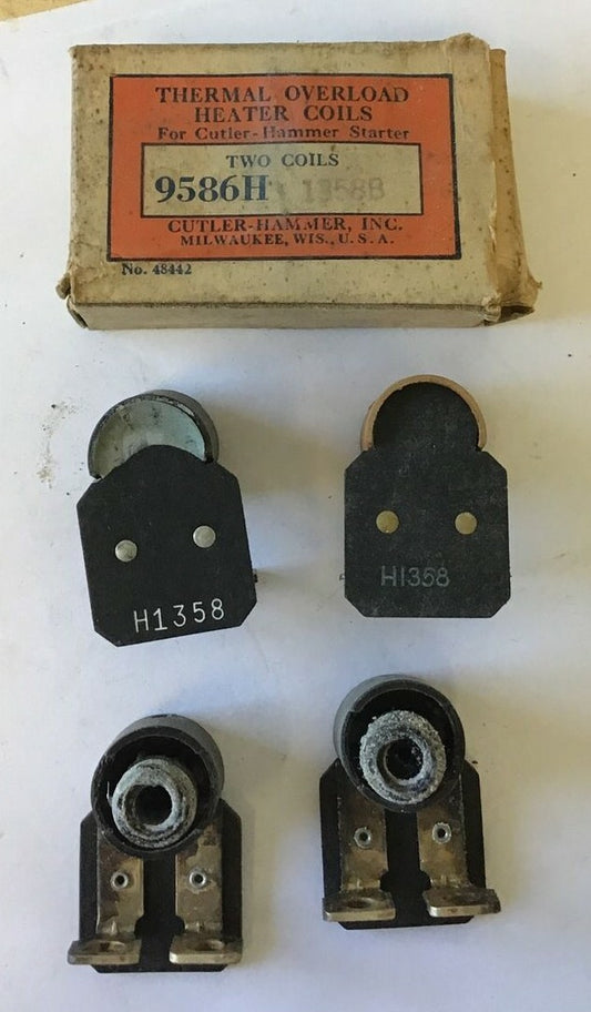CUTLER HAMMER  9586H1358B THERMAL OVERLOAD HEATER COIL***LOTOF4***0
