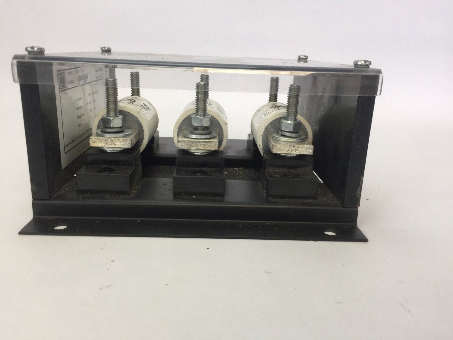 UNICO 109339 ECL 1 FUSE BLOCK 225-600A WITH 3 FWH-300A FUSES 300A 500V AC/DC3