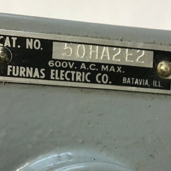 FURNAS 50HA2E2 PUSH BUTTON CONTROL/2 BUTTON 600VAC 1
