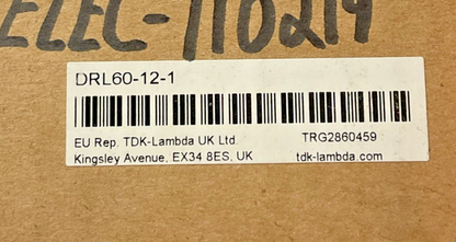 TDK-LAMBDA DRL60-12-1 POWER SUPPLY MODULE 240VAC 15VDC 50/60HZ 54W1