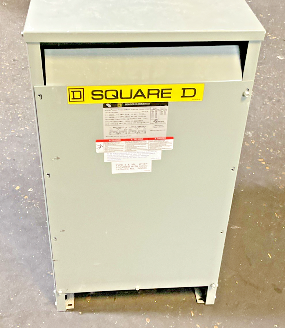 SQUARE D EE37S3H TRANSFORMER H.V480/240V L.V.240/120 37.5KVA 18H TYPE20