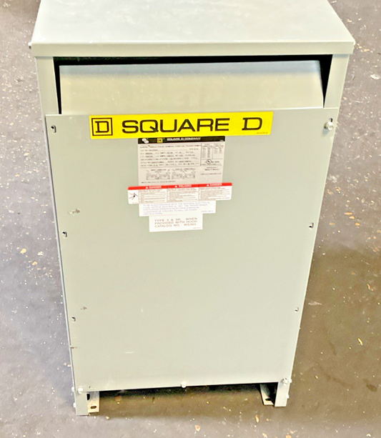 SQUARE D EE37S3H TRANSFORMER H.V480/240V L.V.240/120 37.5KVA 18H TYPE20