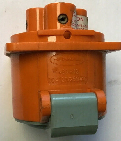 HUBBELL 420R12 PIN&SLEEVE 20AMP 125/250V 3POLE 4-WIRE5