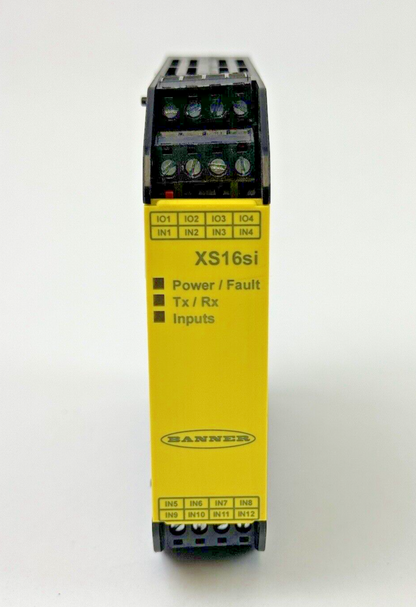 BANNER - XS16si - SAFETY CONTROLLER EXPANSION MODULE - 16 TERMINAL INPUTS,4 CONV1
