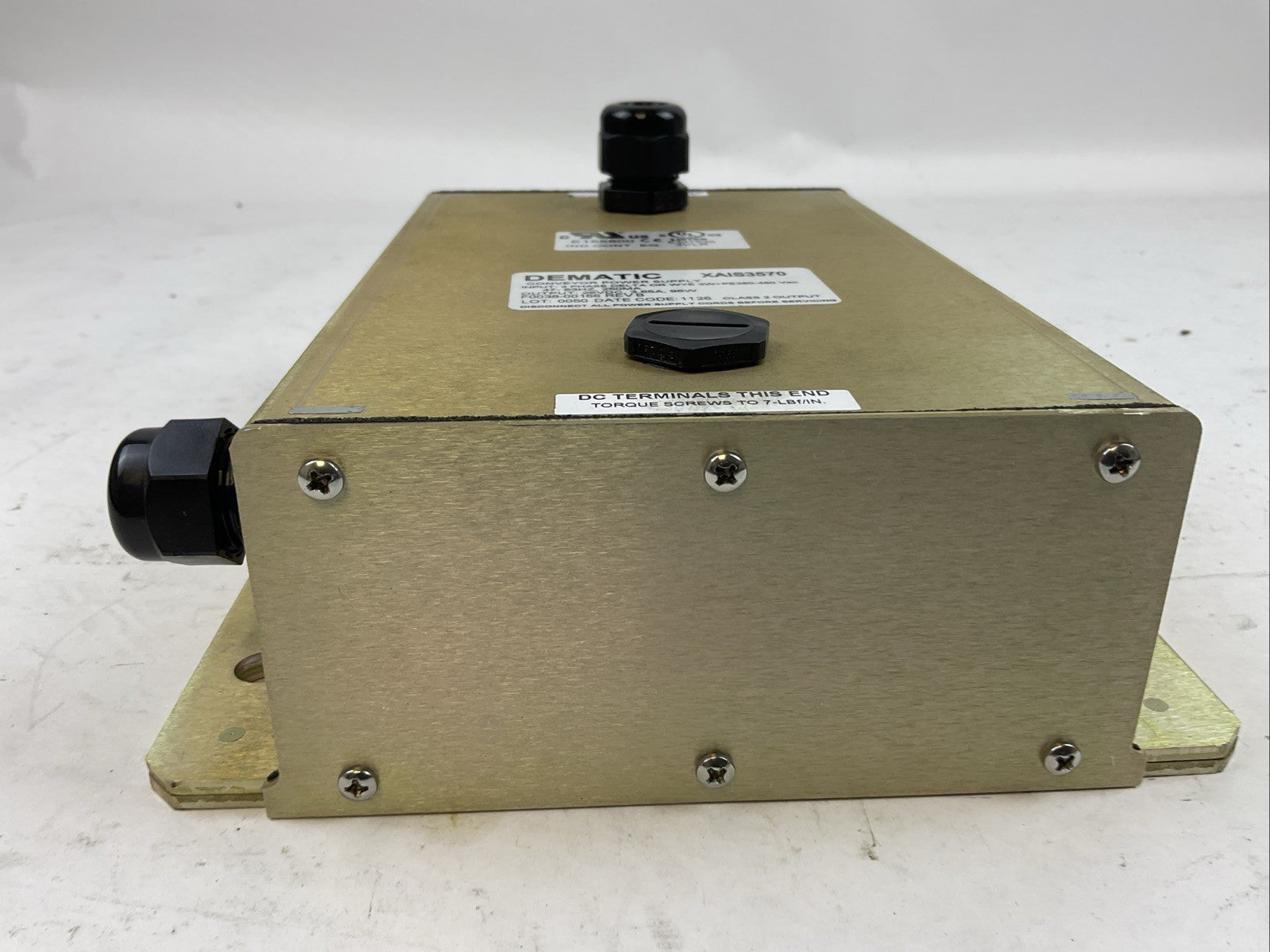 DEMATIC XAIS3570 CONVEYOR POWER SUPPLY OUTPUT 26VDC 3.65A 96W1