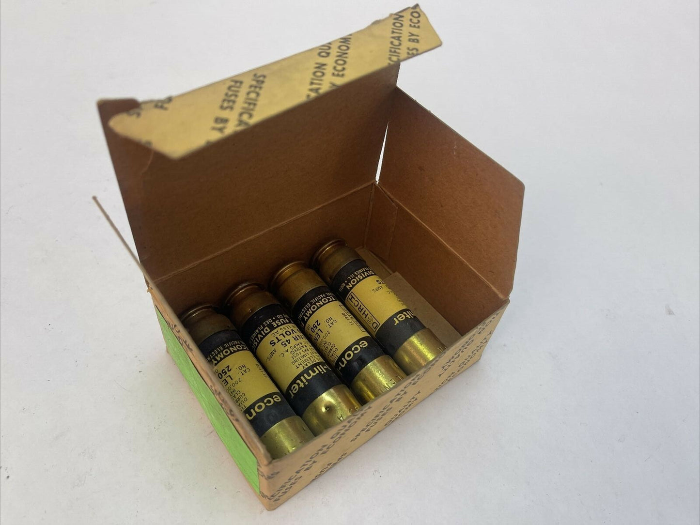 ECONOMY LENR 45 ECON-LIMITER TIME DELAY CLASS RK5 FUSE 45A 250VAC (BOX OF 4)0