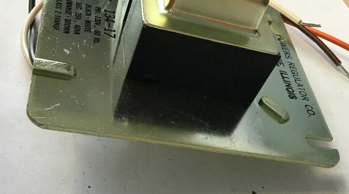 POWERS REGULATOR CO. 134-17 PRI.120V 60HZ SEC. 25V 40VA CLASS 2 4
