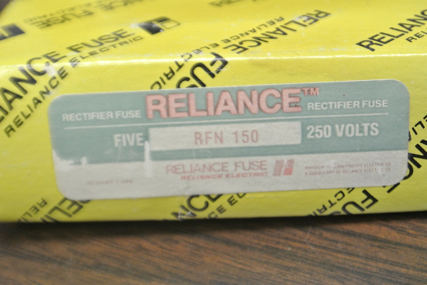 BOX of 5 / RELIANCE RFN150 RECTIFIER FUSES / 250V / 150A / NEW SURPLUS / RFN-1502