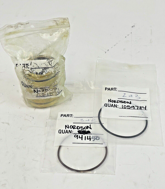 NORDSON - 1081134 - PACKING GLAND FOR RHINO SD2/XD2 - TWO EXTRA O RINGS - RARE0