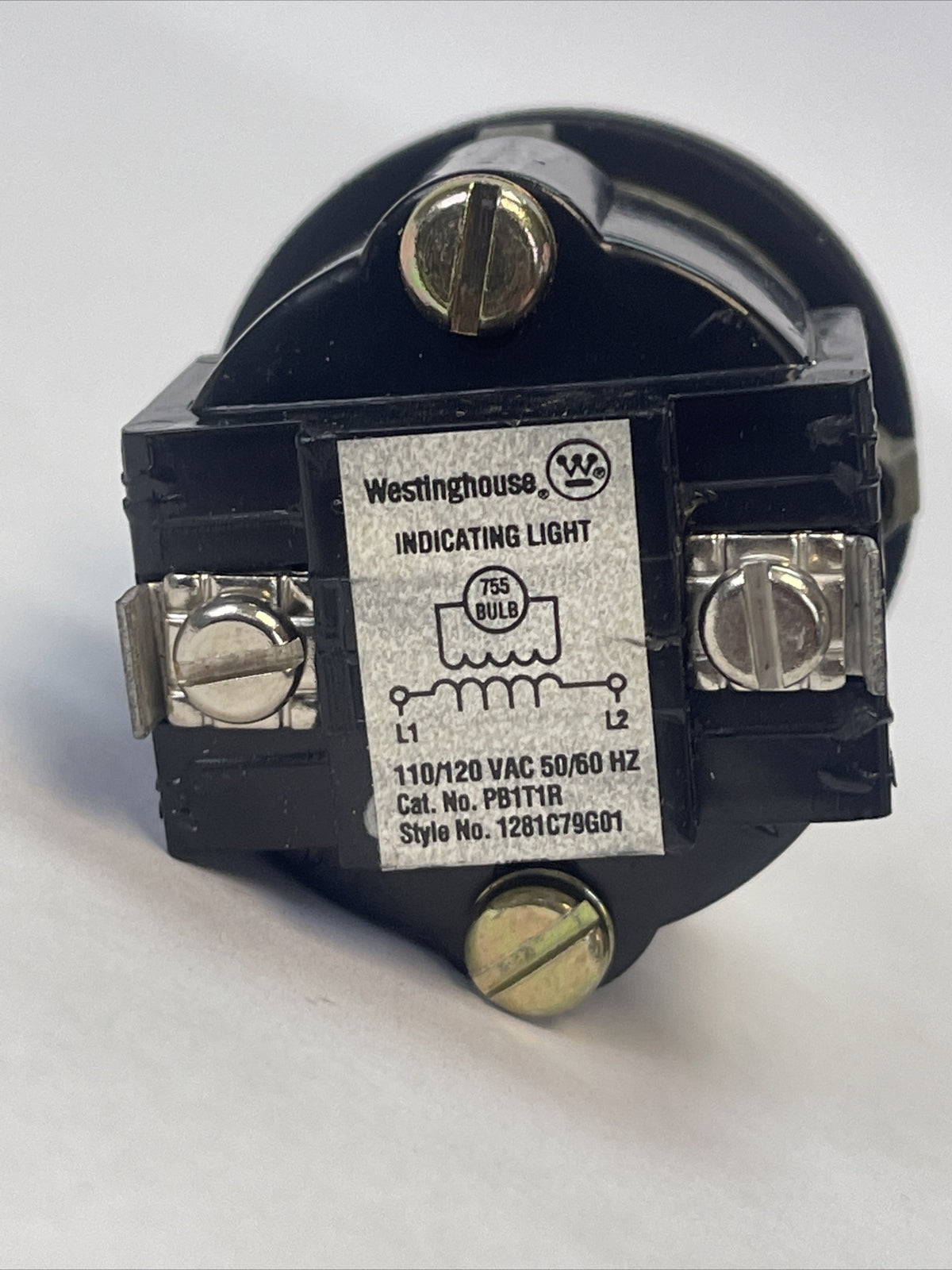 WESTINGHOUSE PB1HBOT1 PILOT LIGHT NO BULB 110/120VAC 50/60HZ2