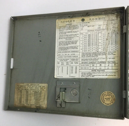 GE FVK361W FLEX-A-PLUG PLUG IN DEVICE BUS PLUG 600VAC 30AMP 20HP 3 PHASE 3 POLE5