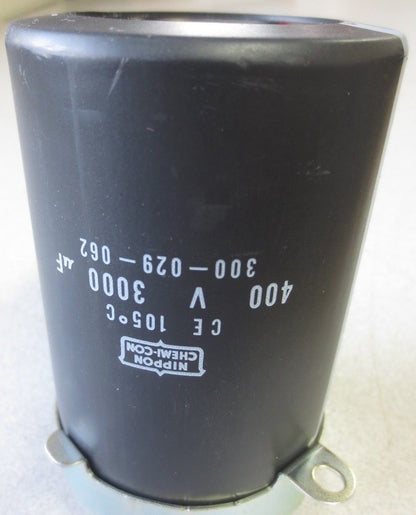 NIPPON CHEMI-CON 300-029-062 CAPACITOR - 400VDC, 3000μF0