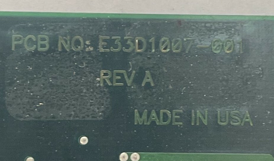 E33D1007-001 REV A CIRCUIT BOARD E33X1007A-BOT E33A1007-001-A21