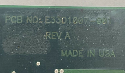 E33D1007-001 REV A CIRCUIT BOARD E33X1007A-BOT E33A1007-001-A21