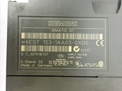 SIEMENS 1P 6ES7 153-1AA03-0XB0 INTERFACE MODULE SIMATIC S71