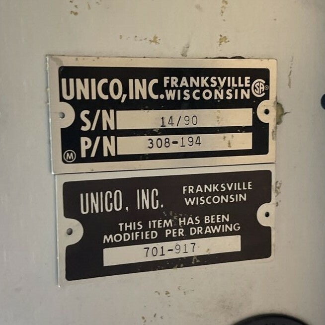 UNICO 701-917 AC DRIVE 308-194 CF3-Z286-2 CF3-G3G2G3-AB 30AMP 480V 303-8281