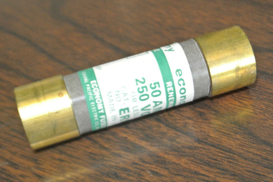 ECONOMY / FPE / ERN50 RENEWABLE FUSE / 50A / 250V / NEW SURPLUS / EACH0