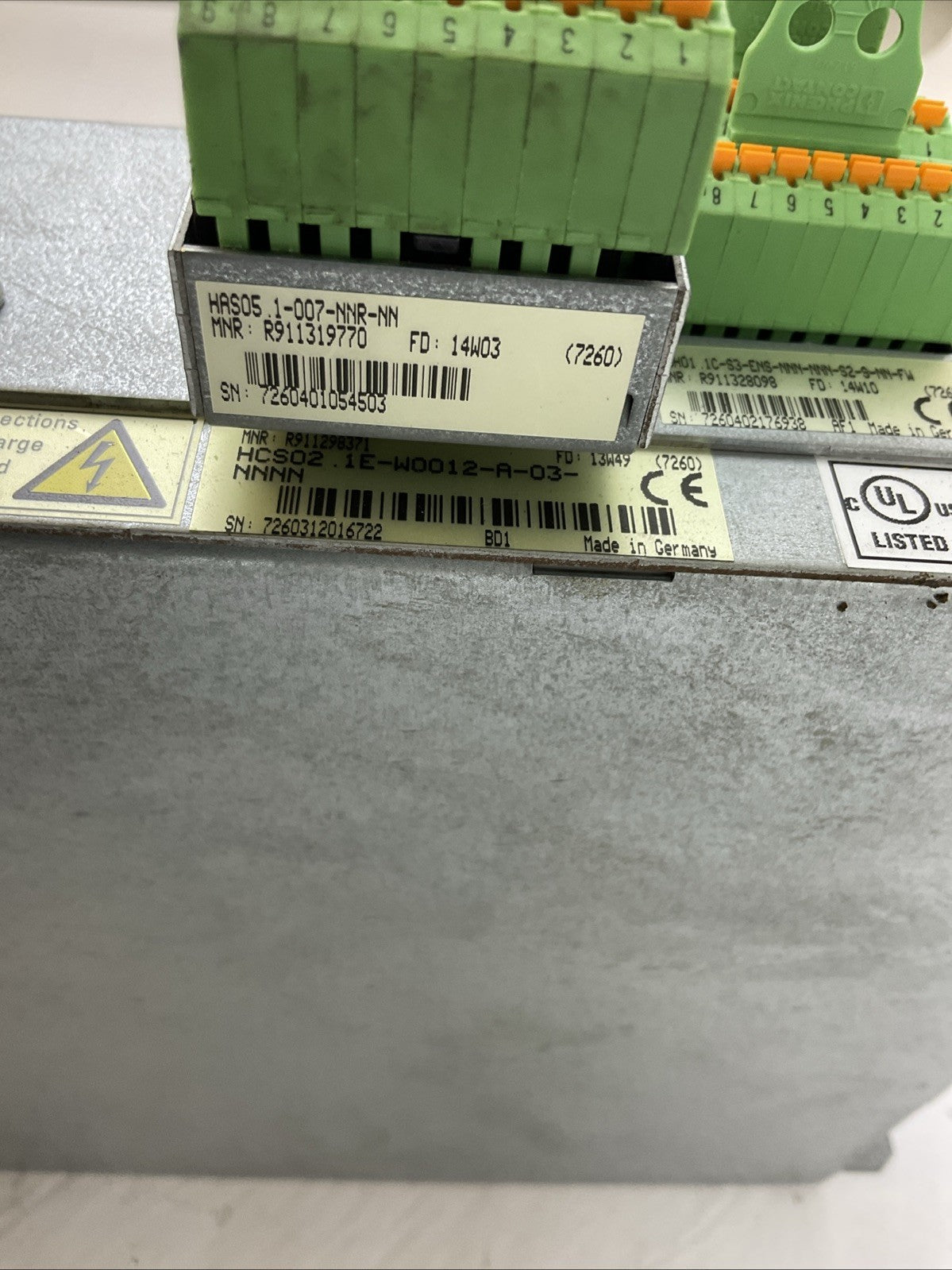 REXROTH CSH01.1C-S3-ENS-NNN-NNN-S2-S-NN-FW HCS02.1E-W0012-A-03-NNNN HAS05.1-007-2