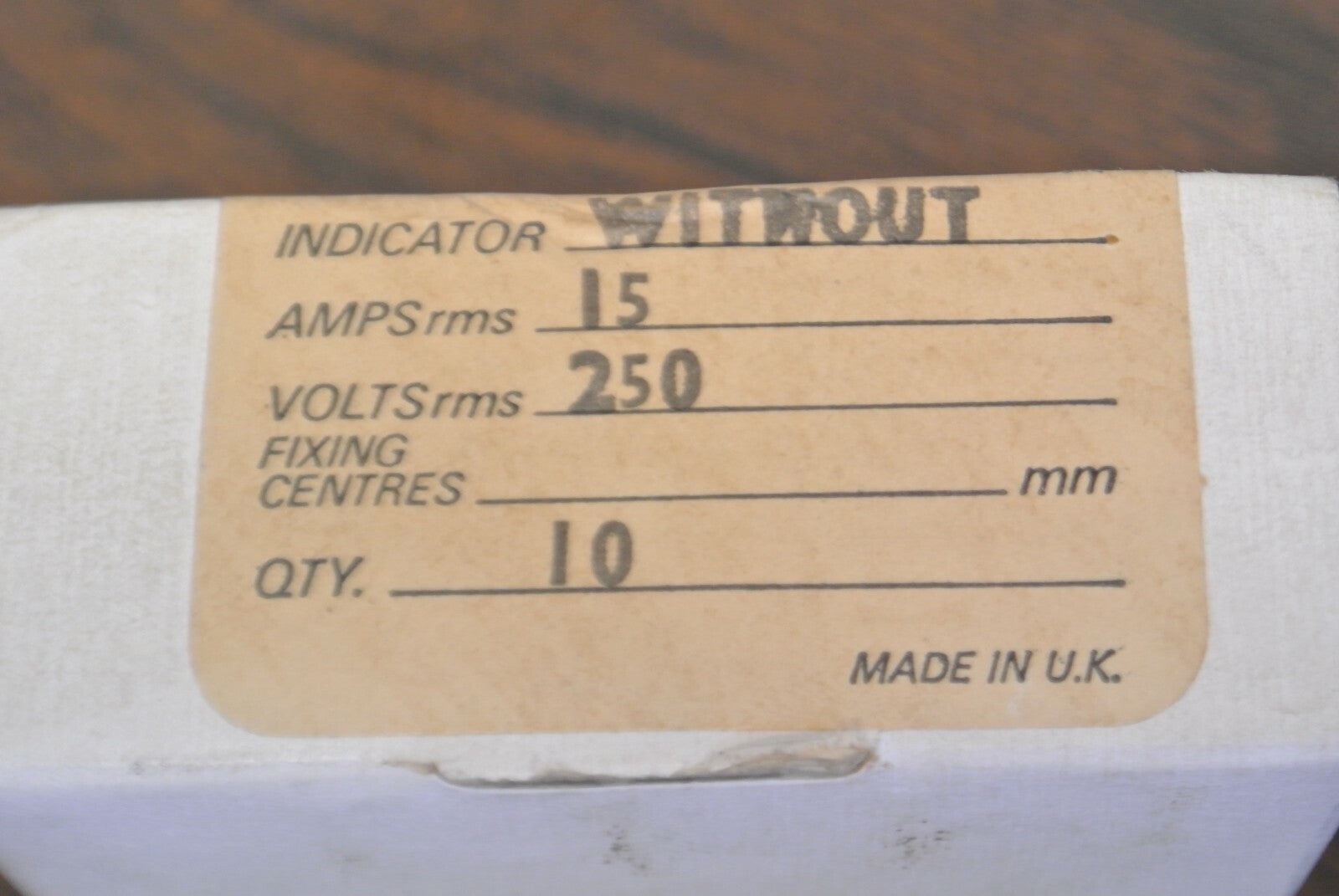 BOX of 10 / CEFCO SF25X15 RECTIFIER FUSE / 15A / 250V / NEW SURPLUS5