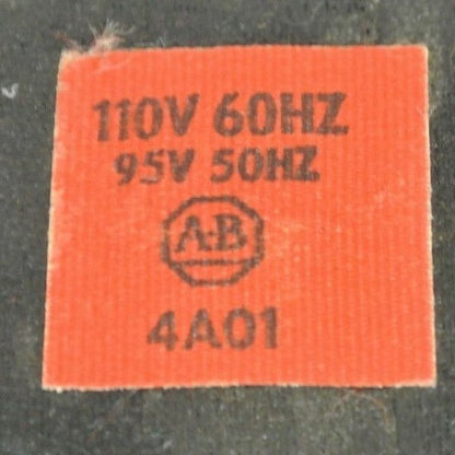 ALLEN-BRADLEY 4A01 COIL - 110V, 60Hz / 95V, 50Hz - NO SCREWS1
