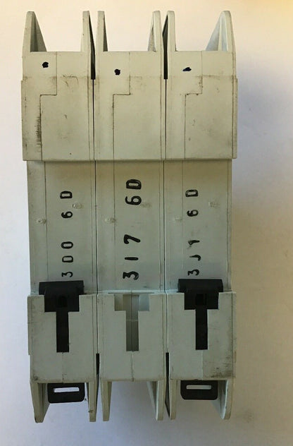MOELLER FAZ-D6/3-RT 3POLE CIRCUIT BREAKER 415VAC 50/60HZ**LOTOF4**3