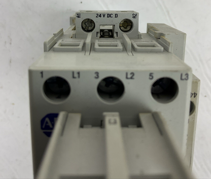 ALLEN BRADLEY 100-C30D*00 SER C CONTACTOR 600VAC 55A 3PH 25HP COIL 24VDC 100-F2