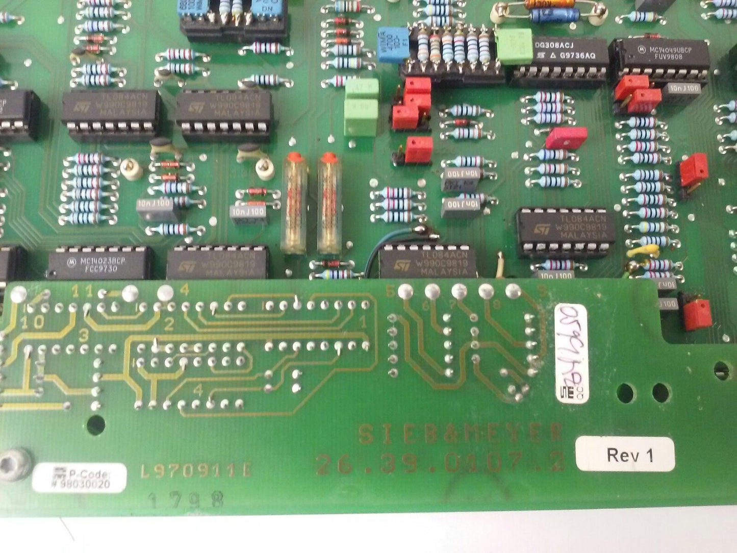 SIEB& MEYER K259698-01 SERVO 2.1 BOARD 26.39.058.2 , 26.39.0107.2 , 26.39.023.74