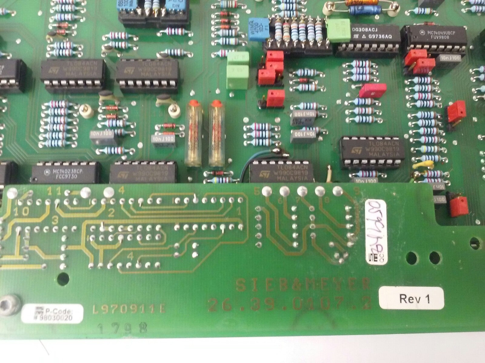 SIEB& MEYER K259698-01 SERVO 2.1 BOARD 26.39.058.2 , 26.39.0107.2 , 26.39.023.74