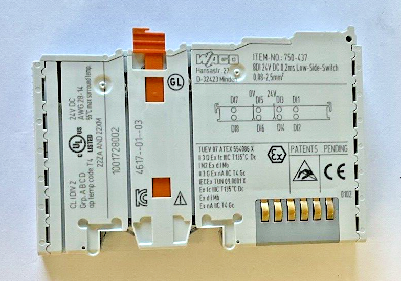 WAGO 750-437 DIGITAL INPUT 24VDC5